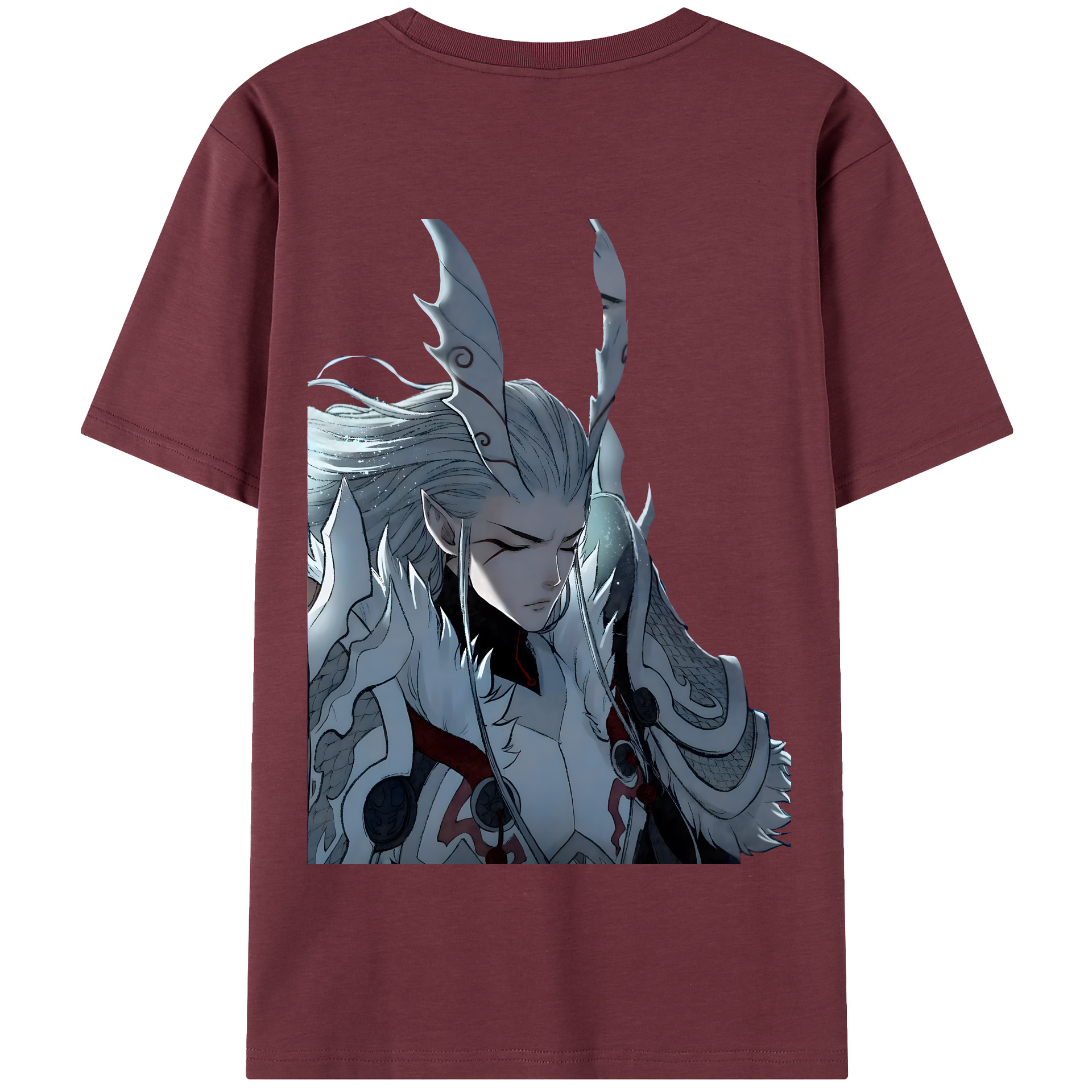 （画像用） Ne Zha 2 ナタ 魔童の大暴れ 綿100％半袖Tシャツ（背面プリント）